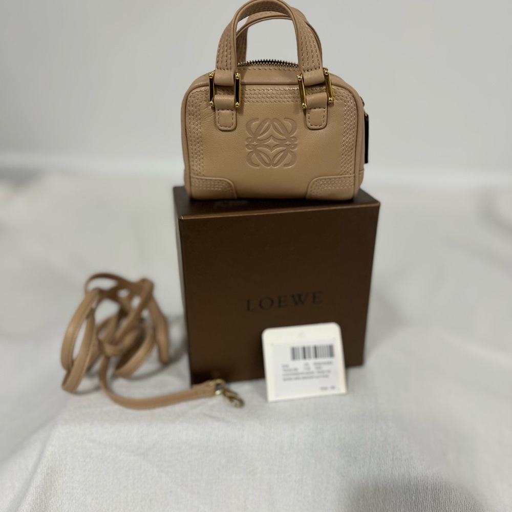 Loewe Tan Mini Bag with Gold Details - Picture 7 of 10